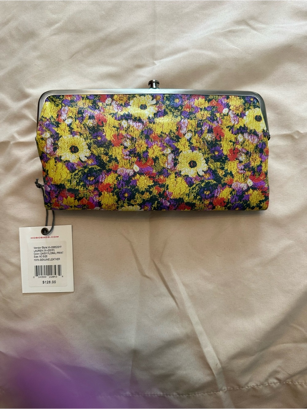 HOBO Floral Frame-Clasp Wallet - Yellow Multi